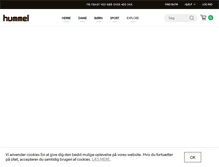 Tablet Screenshot of hummel.dk
